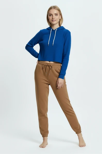 Bravie Jogger Paça Eşofman Altı Hardal 3013 - 2