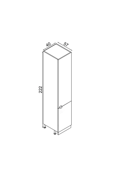40 CM EFİL BOY DOLABI (MDF) - Resim 4