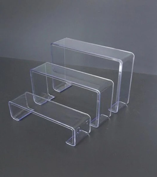 3'lü SET Merdiven Stand - Kozmetik Ürün Düzenleyici, Ayakkabı Ve Hobi-Figür Teşhir Standı ürün görseli 1