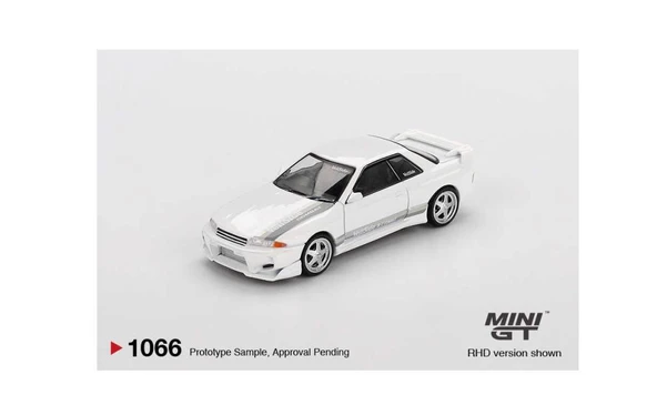Mini GT 1066 Nissan Skyline GT-R (R32) VeilSide Combat C-I White 1/64 Model Araba ürün görseli 1