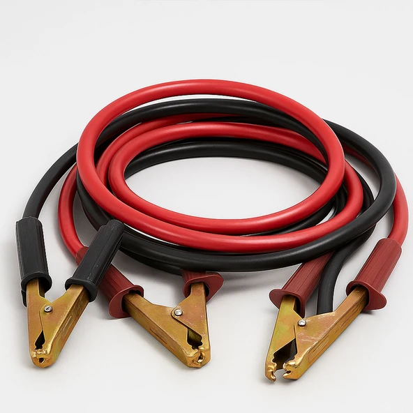 Akü Takviye Kablosu 1200 Amper 2.3 Metre Kalın Telli Güçlü Araç Akü Yardım Başlatma Kablosu - Resim 4