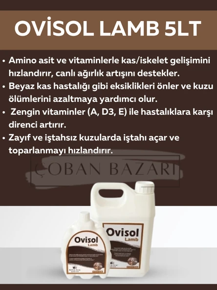 Royal İlaç Ovisol Lamb 5 Lt ürün görseli