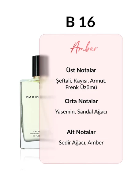 David Walker B16 DEFILE 50 ml Exclusive Kadın Parfüm | Floral - Resim 2