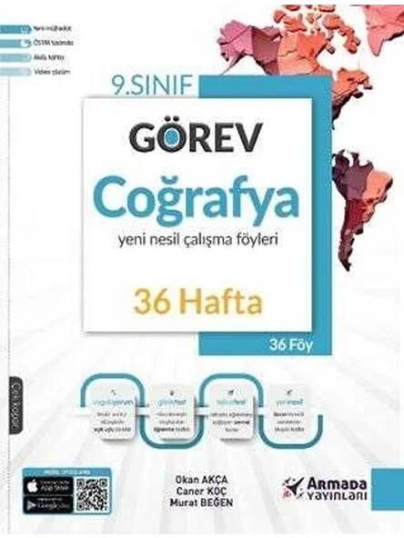 ARMADA 9.SINIF GÖREV COĞRAFYA ALIŞMA FÖYLERİ (36 HAFTA) ürün görseli 1