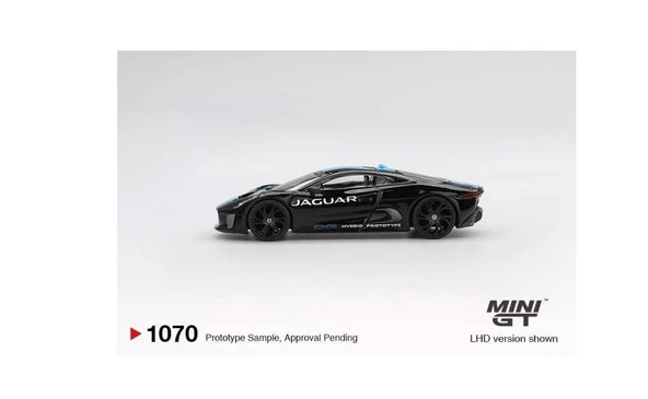 Mini GT 1070 Jaguar C-X75 Black 1/64 Model Araba - Resim 3