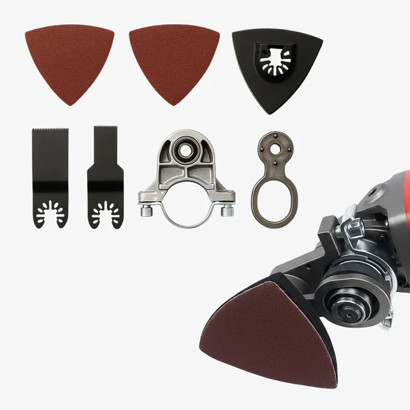 Çok Amaçlı Kesme Zımparalama Aparatı M14 Uyumlu 115 mm Spiral Adaptör 13 Parça - Resim 5