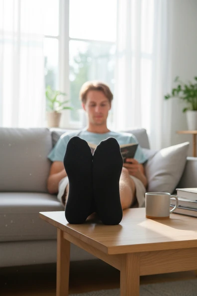 Bravie Bambu Erkek Çorap 786 Siyah - 2