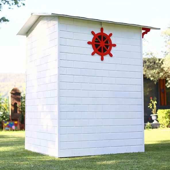 MANDU Ahşap Soyunma Kabini XL SARI - Resim 2