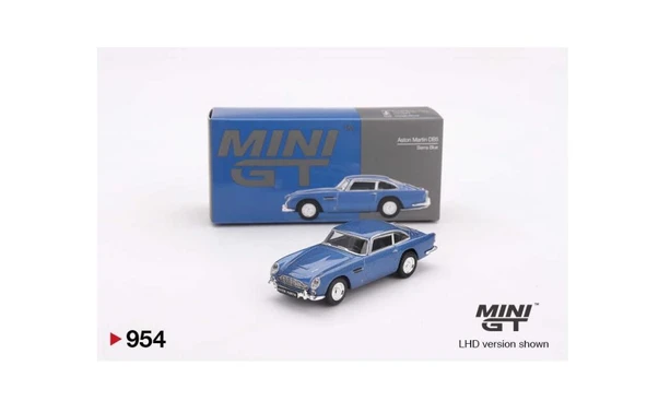 Mini GT 954 Aston Martin DB5 Sierra Blue 1/64 Model Araba ürün görseli 1