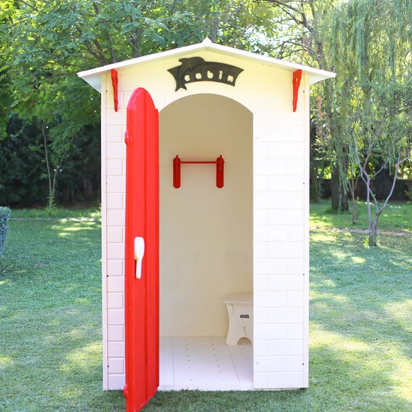 MANDU Ahşap Soyunma Kabini XL SARI - Resim 3