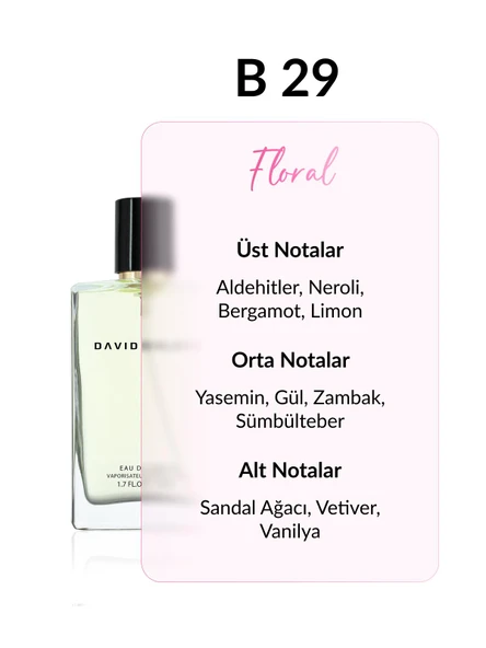 David Walker B29 Ittercuil 50 ml Kadın Parfüm | Floral - Resim 2