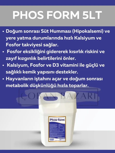 Royal  Phos Form  Kanatlılarda Gagalama, Amino Asit Desteği ile Gelişim 5 lt ürün görseli