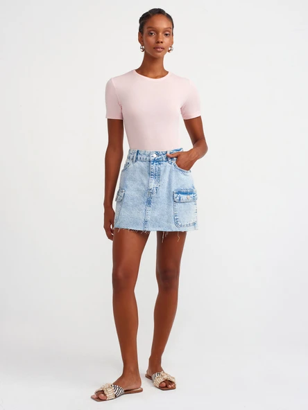 30747 DİLVİN KISA KOLLU T-SHIRT - Resim 3