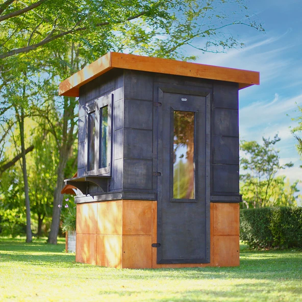 MANDU Ahşap Güvenlik Kulübesi (Güvenlik Kabini) ürün görseli 1