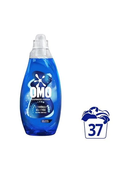 Omo Express Fresh Ultra Beyaz Sıvı Çamaşır Deterjanı 1480 ml x1 ürün görseli