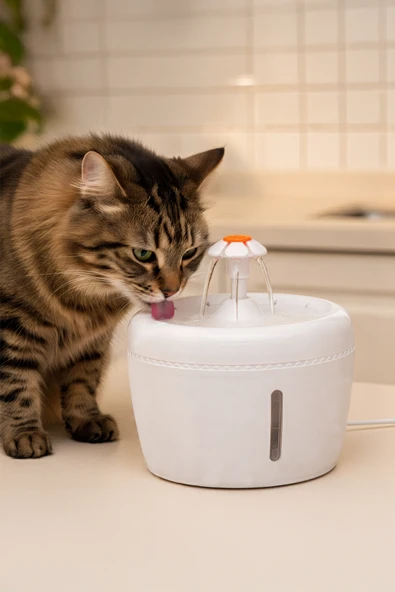 Kedi ve Köpekler İçin Otomatik Su Pınarı Su Çeşmesi ürün görseli