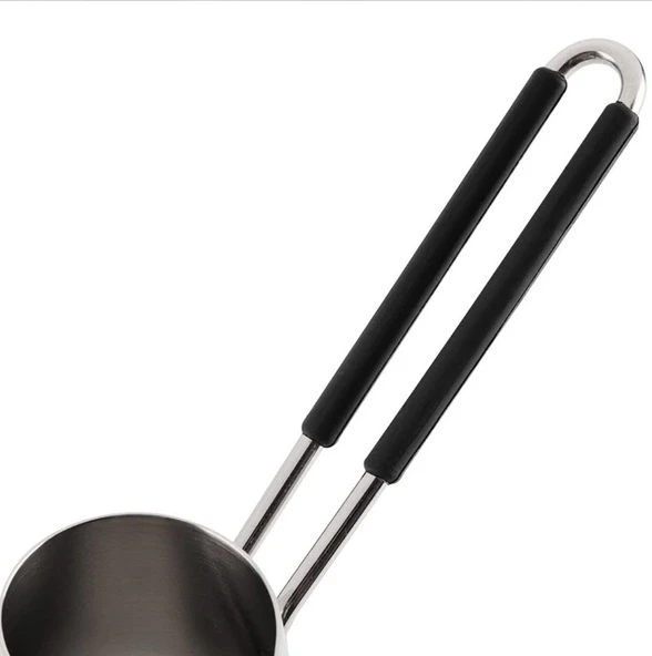 Nehir Everest Askı Standlı 4 Parça Çelik Cezve Seti - Resim 4