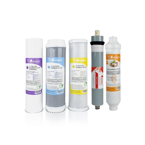 AÇIK KASA SU ARITMA CİHAZLARINA TAM UYUMLU 5 FİLTRE SET ürün görseli 1