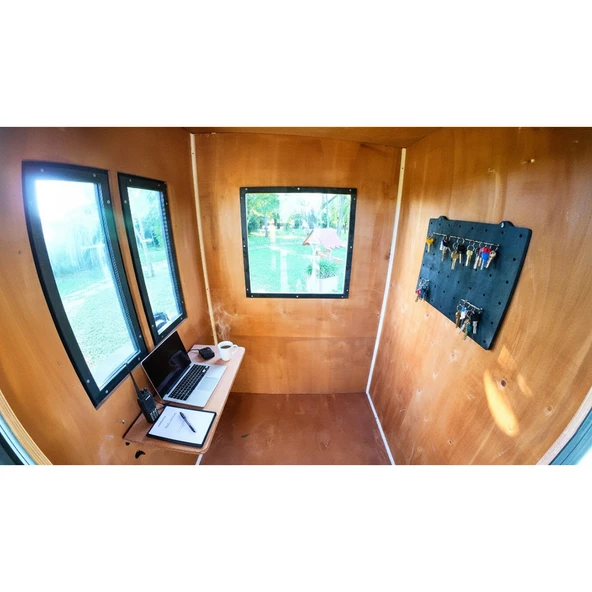 MANDU Ahşap Güvenlik Kulübesi (Güvenlik Kabini) - Resim 7