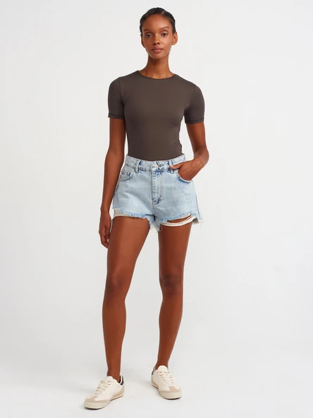 30747 DİLVİN KISA KOLLU T-SHIRT - Resim 6