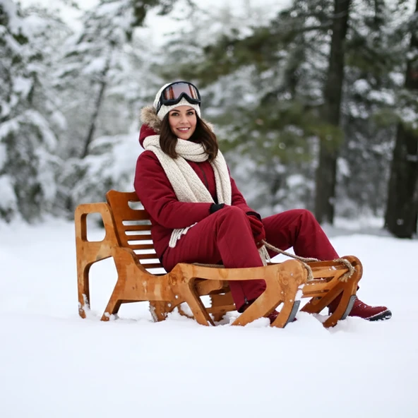 MANDU Ahşap Kar Kızağı ürün görseli