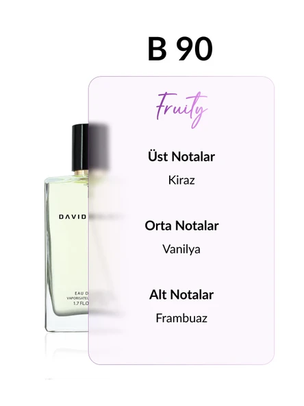 David Walker B90 Herros 50 ml Kadın Parfüm | Fruity - Resim 2