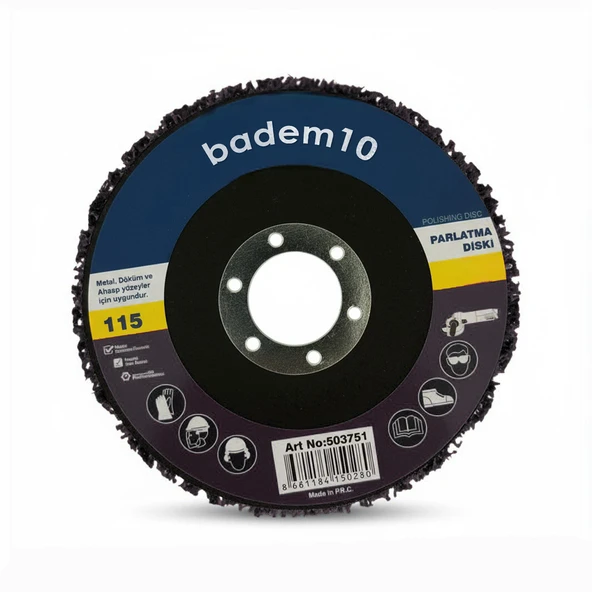 Siyah 115 mm Parlatma Diski Döküm Metal Ahşap Yüzeyler İçin Pas Boya Sökücü Flap Disk ürün görseli