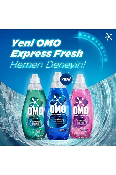 Omo Express Fresh Ultra Beyaz Sıvı Çamaşır Deterjanı 1480 ml x1 - Resim 6