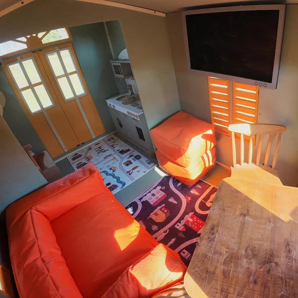 MANDU Ahşap Çocuk Tinyhouse Oyun Evi - Resim 5