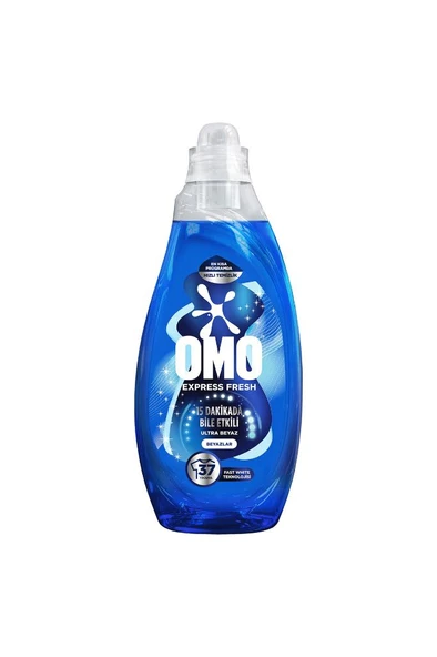 Omo Express Fresh Ultra Beyaz Sıvı Çamaşır Deterjanı 1480 ml x1 - Resim 2