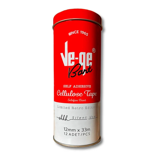 Vege Retro 12x33 Cellulose Tape Selefon Bant 12 Adet ürün görseli