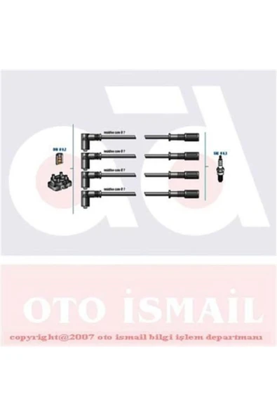 Buji Kablosu Palio Siena1.4Ielwekeend 46427497-465-6427497, 46427497, 46427497, ürün görseli 1