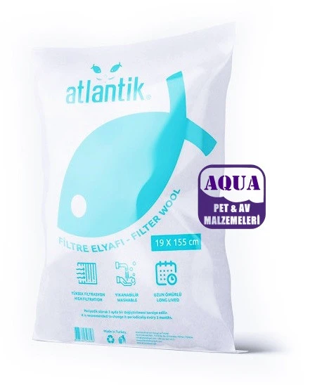Atlantik Elyaf 19x155 cm - Akvaryum Filtre Elyafı Dış Filtre Elyafı ürün görseli