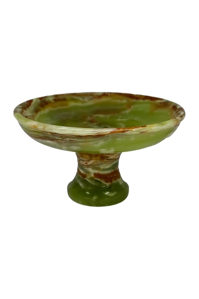 taru pasaj El Yapımı Dekoratif Oniks Doğal Taş Ayaklı Çanak | Şık Dekor & Özel Hediye ürün görseli