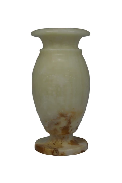 taru pasaj "Doğal Oniks Küp Model Vazo – 20 cm El Yapımı Dekoratif Tasarım" - Resim 8