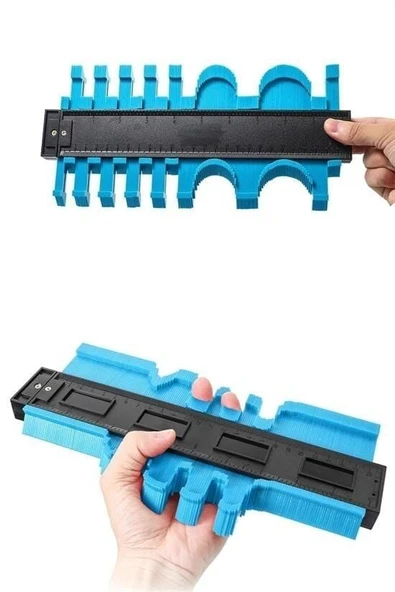 Büyük Boy Kalıp Çıkarma  Kontur Ölçüm Cihazı Ahşap Fayans Şekillendirme Kalıbı 24 Cm ürün görseli