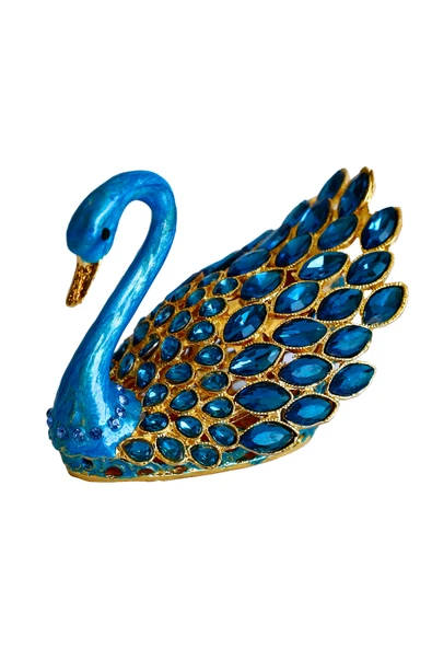 taru pasaj Kristal Taşlı Kuğu Biblo – Metal Dekoratif Figür, Hediyelik, Mavi | Pembe | Beyaz Renk Seçenekleri ürün görseli