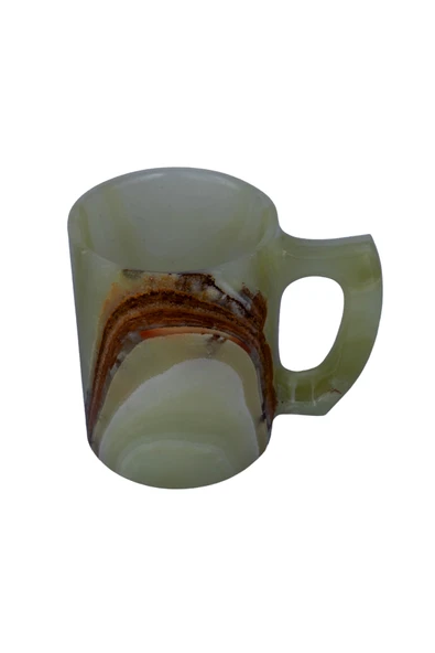 Oniks "Doğal Taş Kupa Bardak - El Yapımı, Şık ve Dayanıklı Tasarım" (Oniks Taşı) - Resim 5