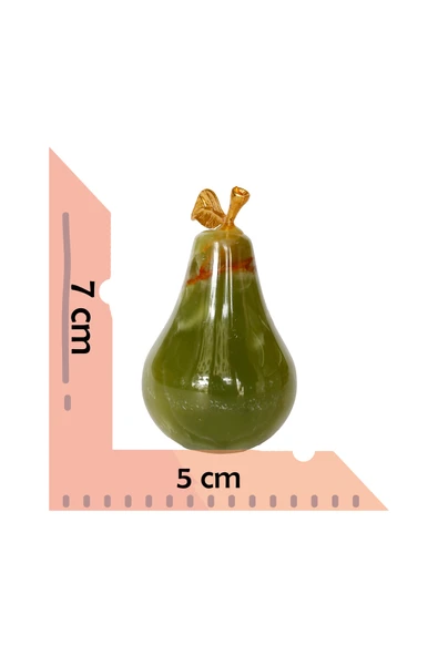 taru pasaj Dekoratif Armut Figürü - El Yapımı Şık Ev ve Ofis Aksesuarı - Resim 2