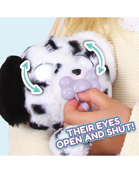 Baby Paws Sesli Yavru Köpek Pelüş Dalmaçyalı Mor Çanta - Resim 4