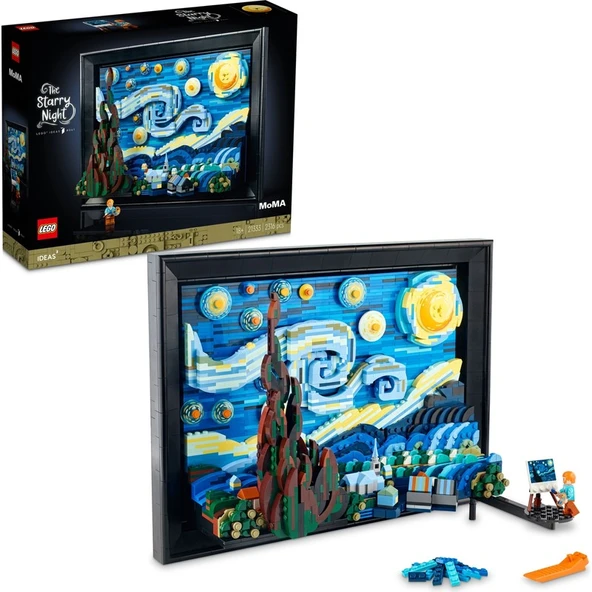 LEGO ® Ideas Vincent van Gogh - Yıldızlı Gece 21333 - Yetişkinler için Model Yapım Seti (2316 Parça) ürün görseli
