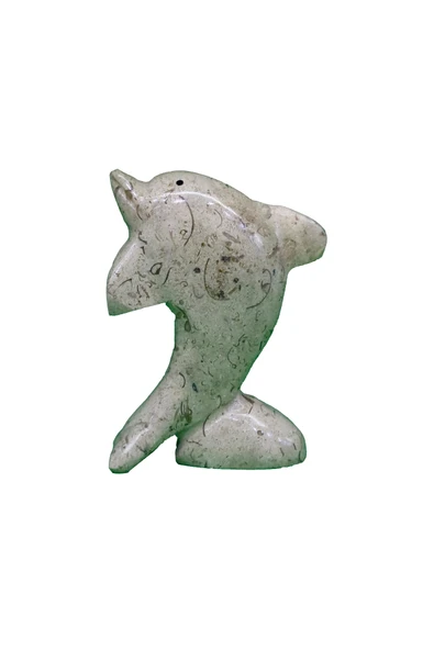 taru pasaj Doğal Oniks Taş Dekoratif Yunus Figürü - El Yapımı Şık Hediyelik Eşya - Resim 2