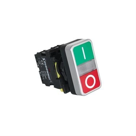 Eurowest İkiz Buton 1NO+1NC Start-Stop 22mm  ( 2 ADET ) - Resim 3