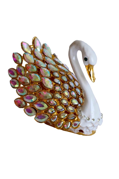 taru pasaj Kristal Taşlı Kuğu Biblo – Metal Dekoratif Figür, Hediyelik, Mavi | Pembe | Beyaz Renk Seçenekleri ürün görseli