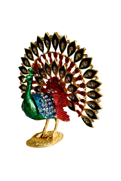 taru pasaj Kristal Taşlı Dekoratif Tavus Kuşu Biblosu - Zarif ve Şık Tasarım - Resim 2