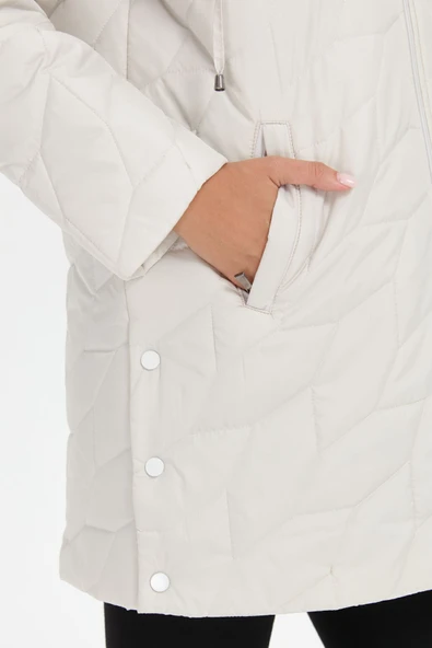 24419 DESEN TFS YANLARI ÇITÇITLI İRİ YAPRAK DESENLİ PY ARA BOY KAPİTONE KABAN - Resim 9