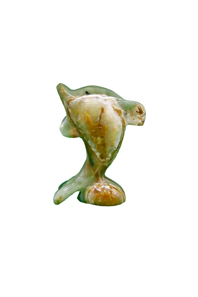 taru pasaj Doğal Oniks Taş Dekoratif Yunus Figürü - El Yapımı Şık Hediyelik Eşya - 2