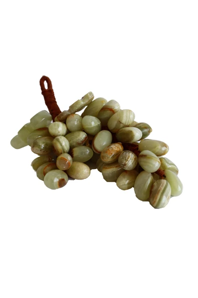 taru pasaj Doğal Oniks Taş 50 Taneli Üzüm Dekor – Feng Shui Bereket ve Bolluk Sembolü, El Yapımı Şık Ev - Resim 2