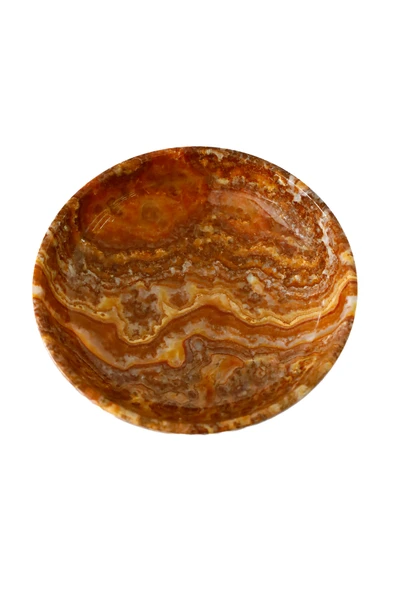 taru pasaj El Yapımı Doğal Taş Ayaklı Çanak - 15 cm Dekoratif ve Şık Tasarım - Resim 4