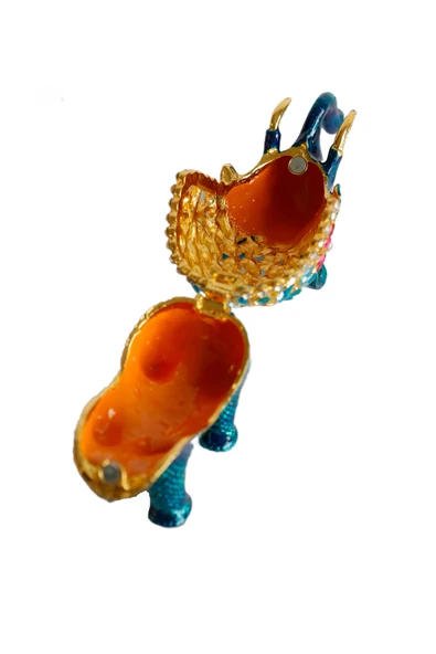 taru pasaj Kristal Taşlı Metal Fil Biblo – 12x7 cm – El Yapımı Dekoratif Süs Eşyası – Şans ve Bereket Sembolü - 5